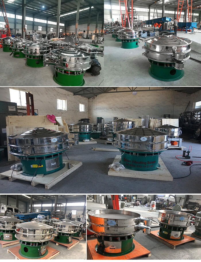 展示廳展示旋振篩，批量展示不銹鋼振動篩，包裝氣體保護(hù)振動篩，批量展示碳鋼旋振篩